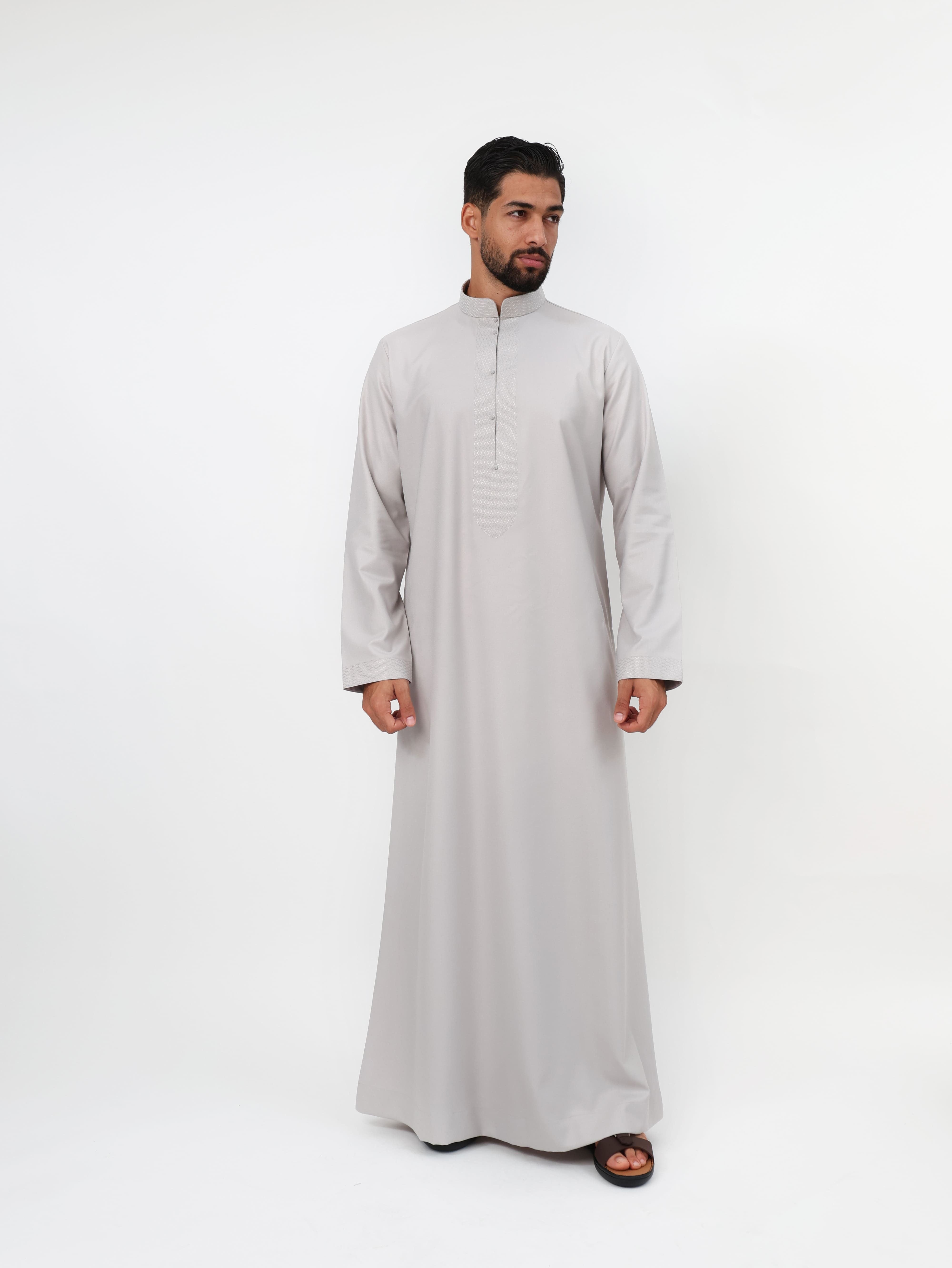 Pale Gray Baharaini Kandura image 0