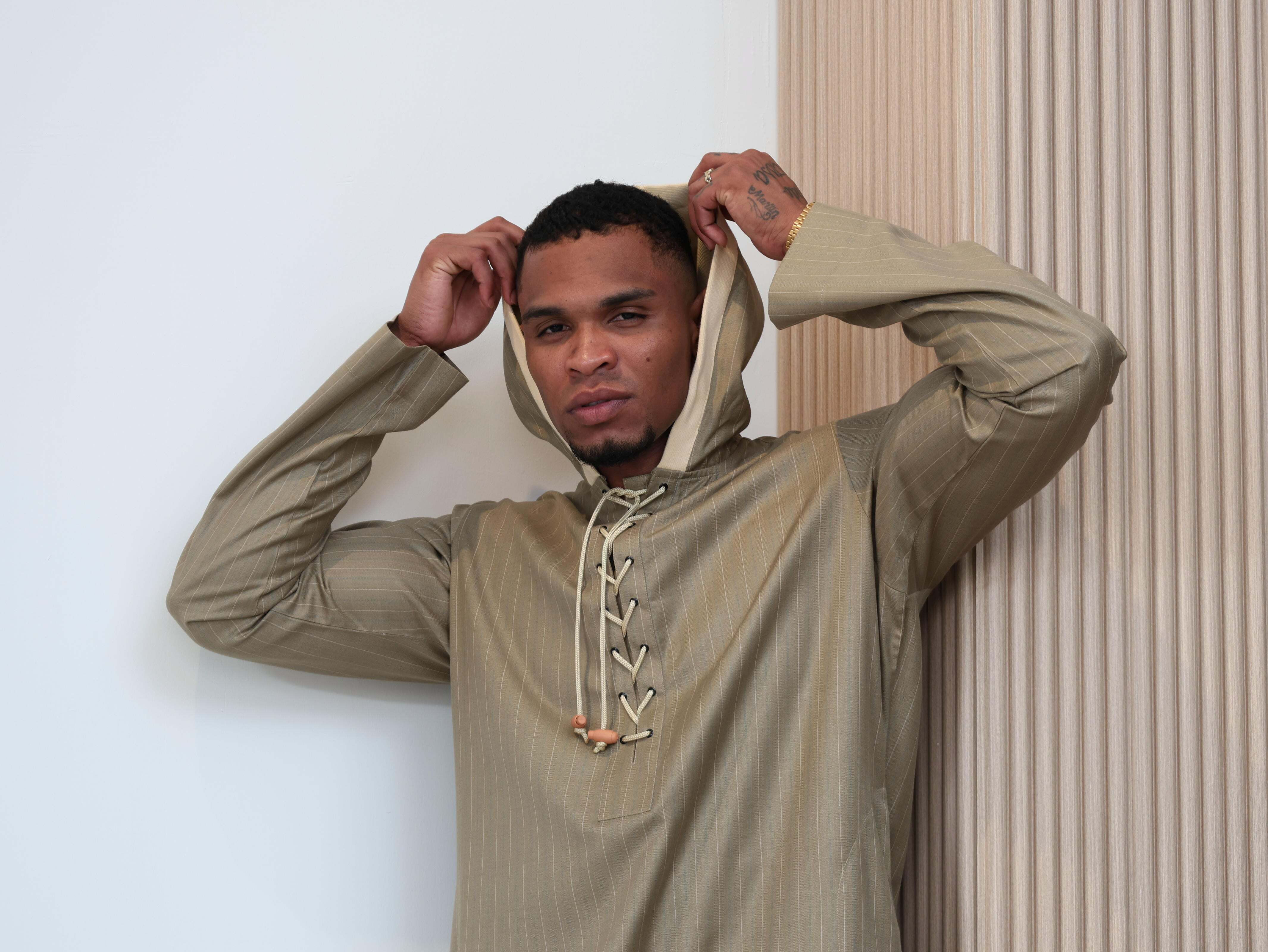 Khaki Moroccan Thobe image 8