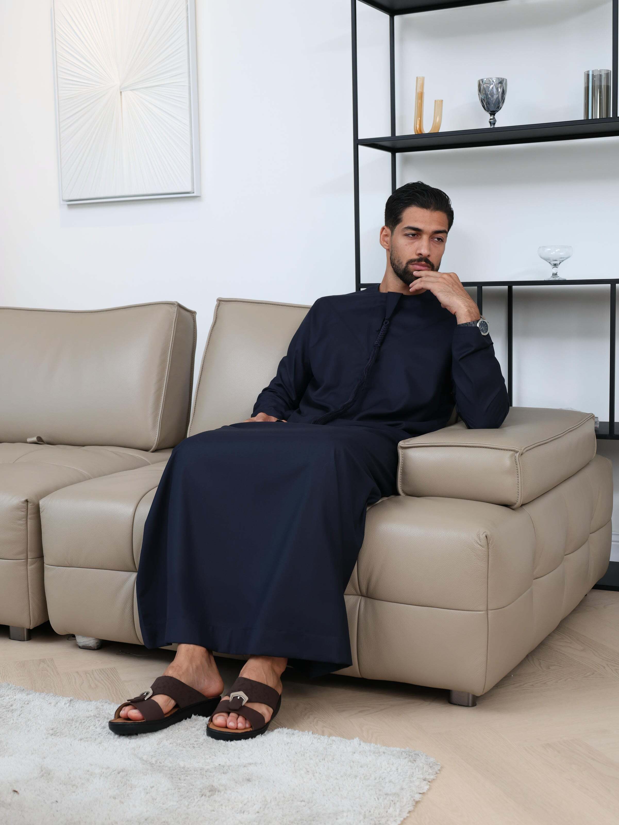 Emirati Kandura Navy Blue image 8