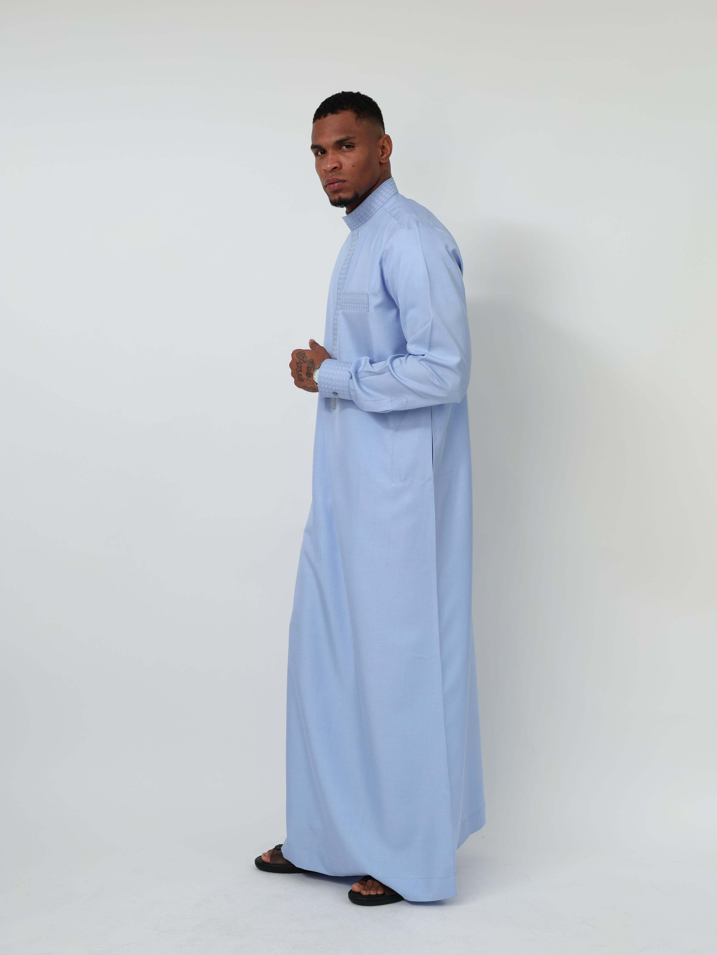 Light Blue Kuwaiti Kandura image 2