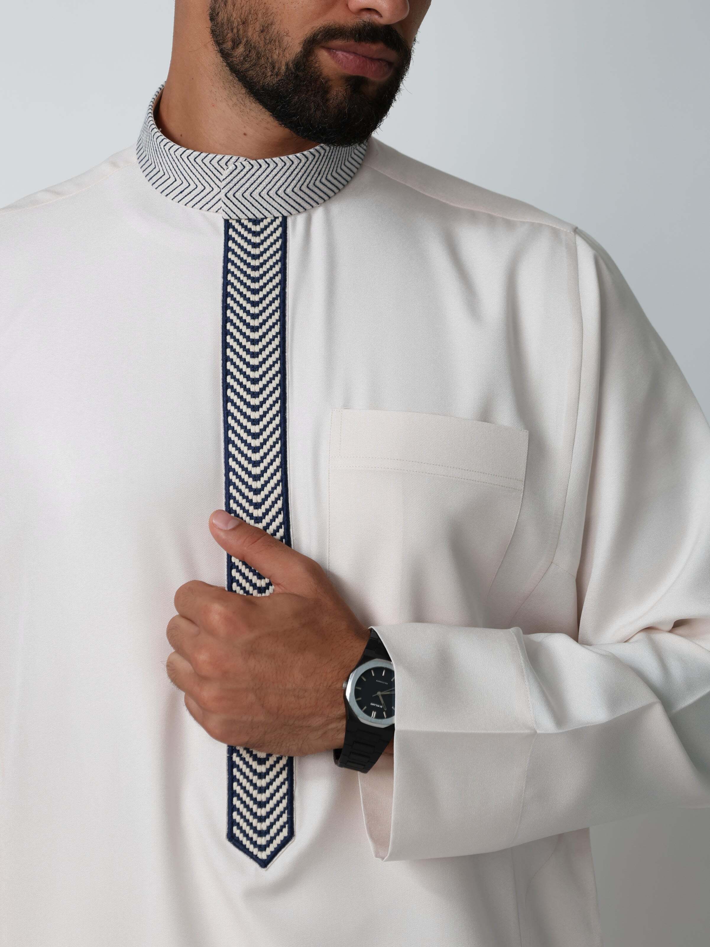 Cream Kuwaiti Kandura image 3