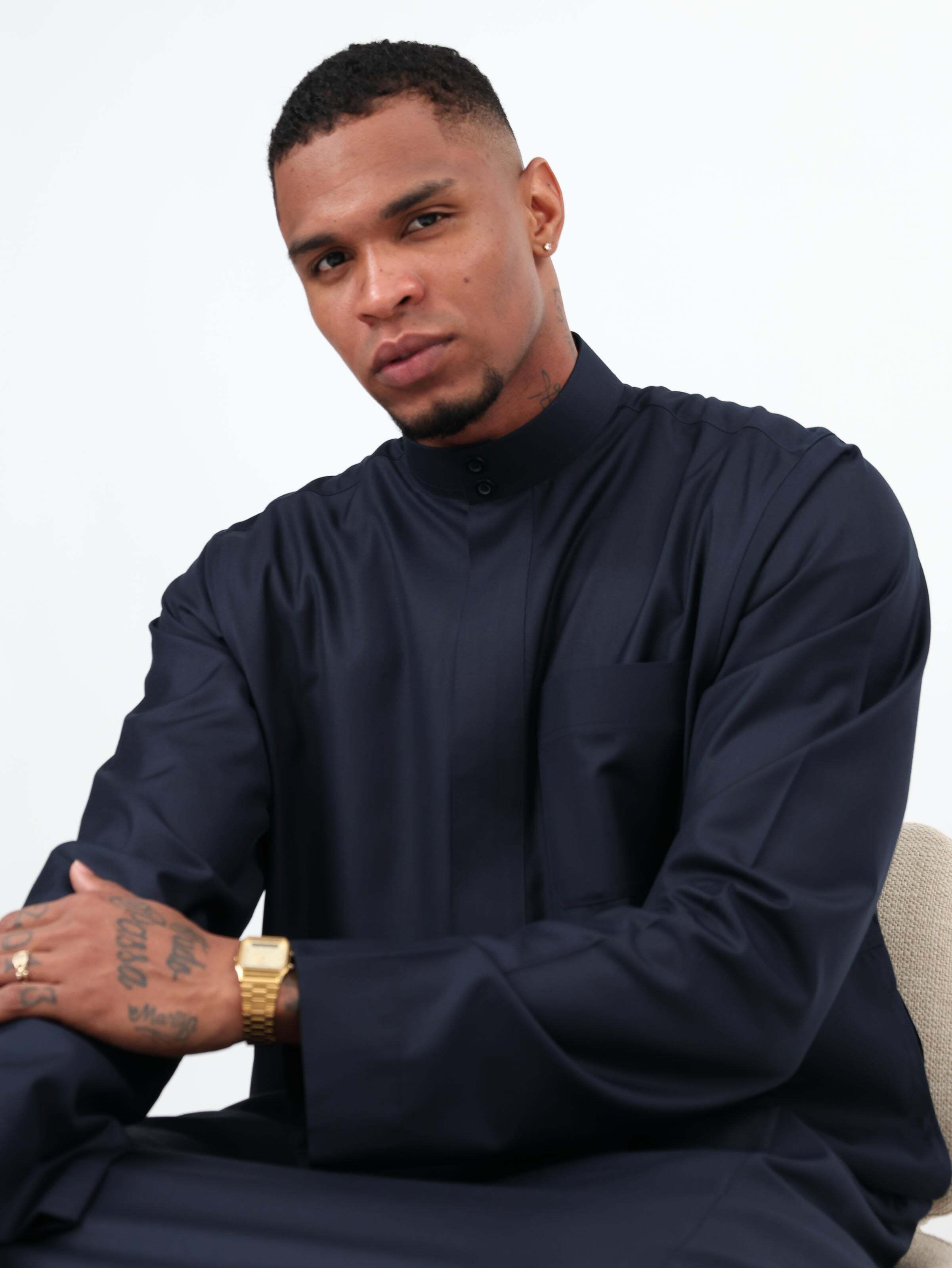 Navy Blue Bukhari Kandurah image 4