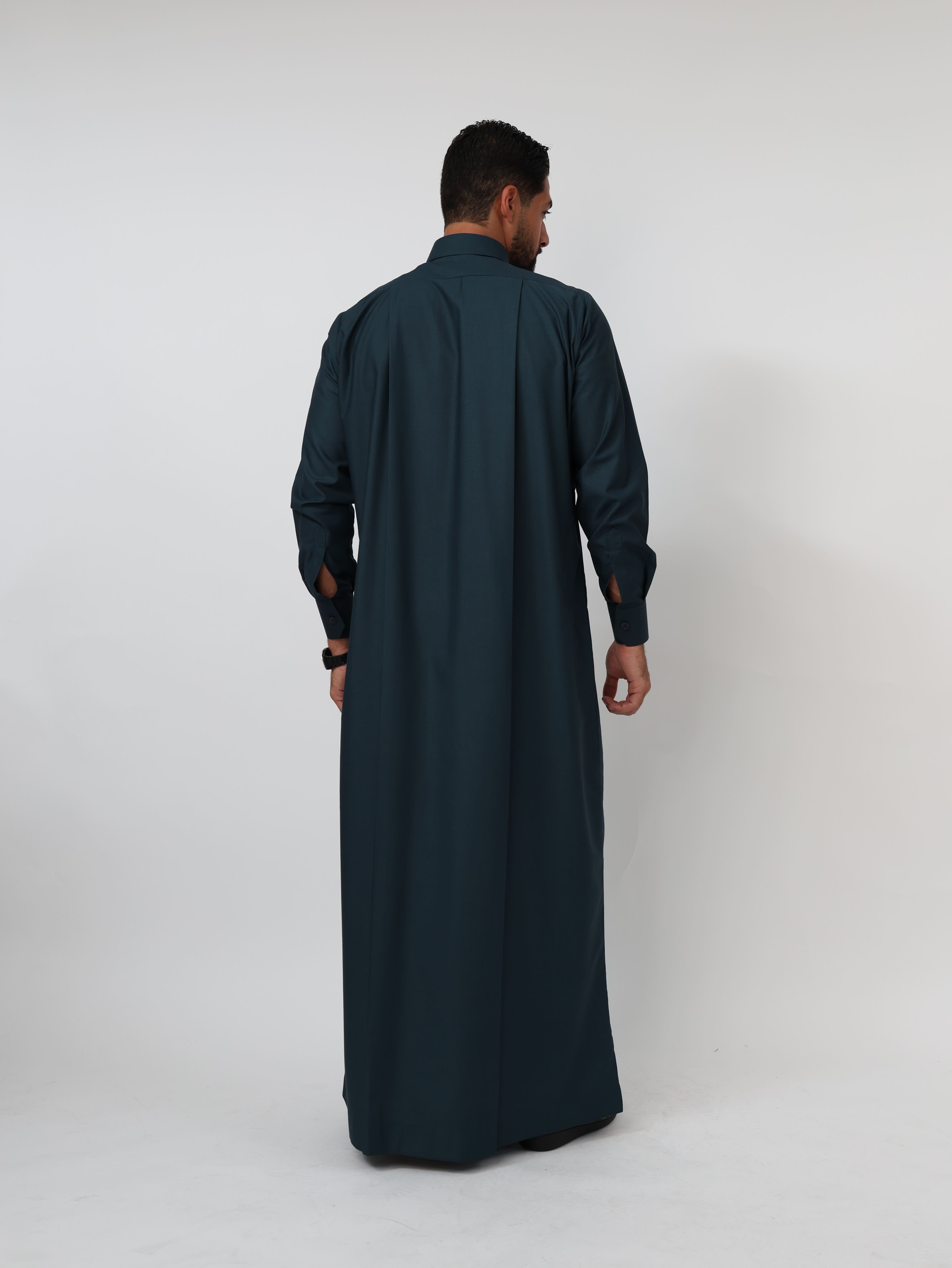 Dark Pine Green Qatari Kandura image 2