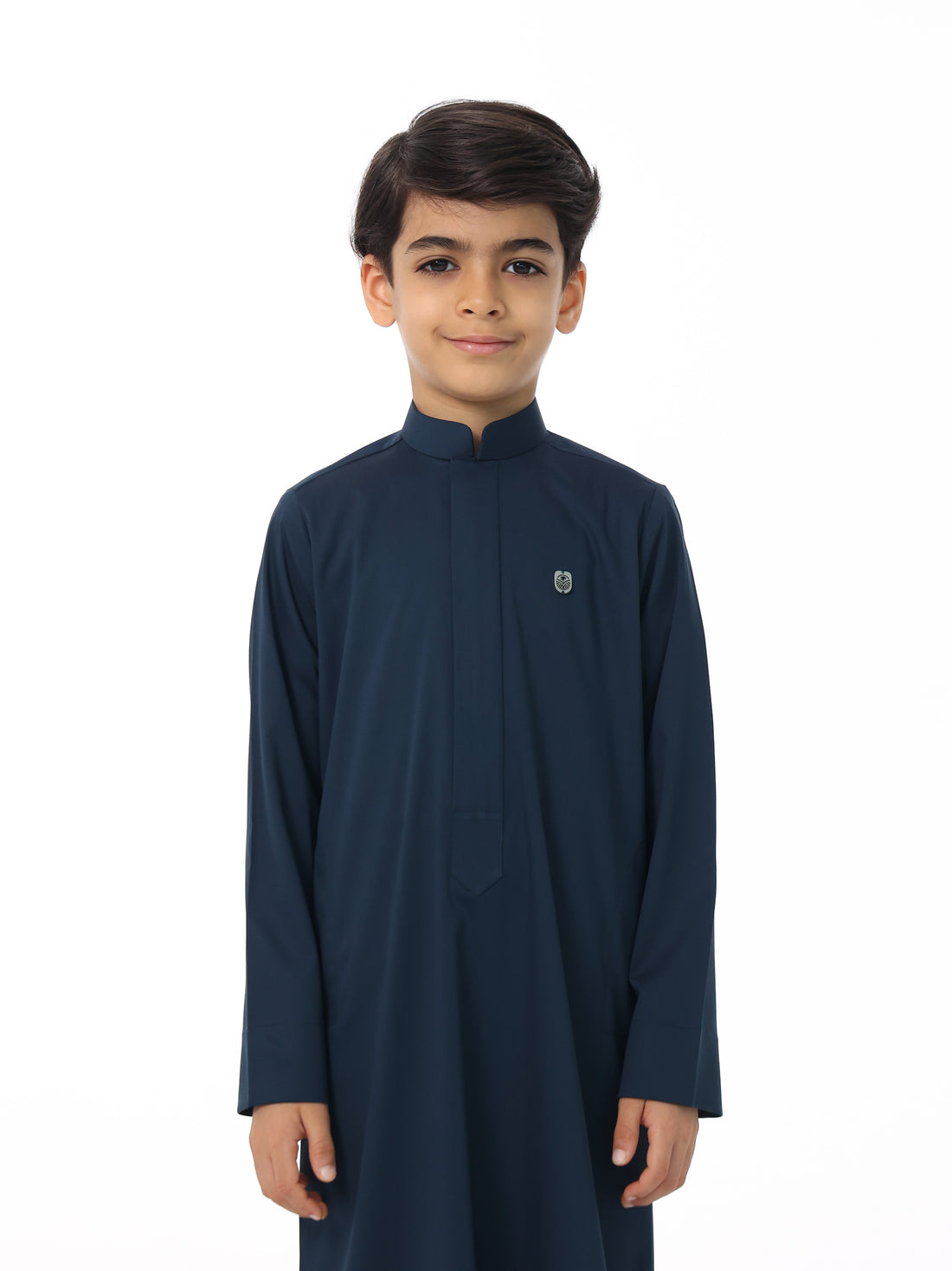 Boy wearing a stylish modest thobe