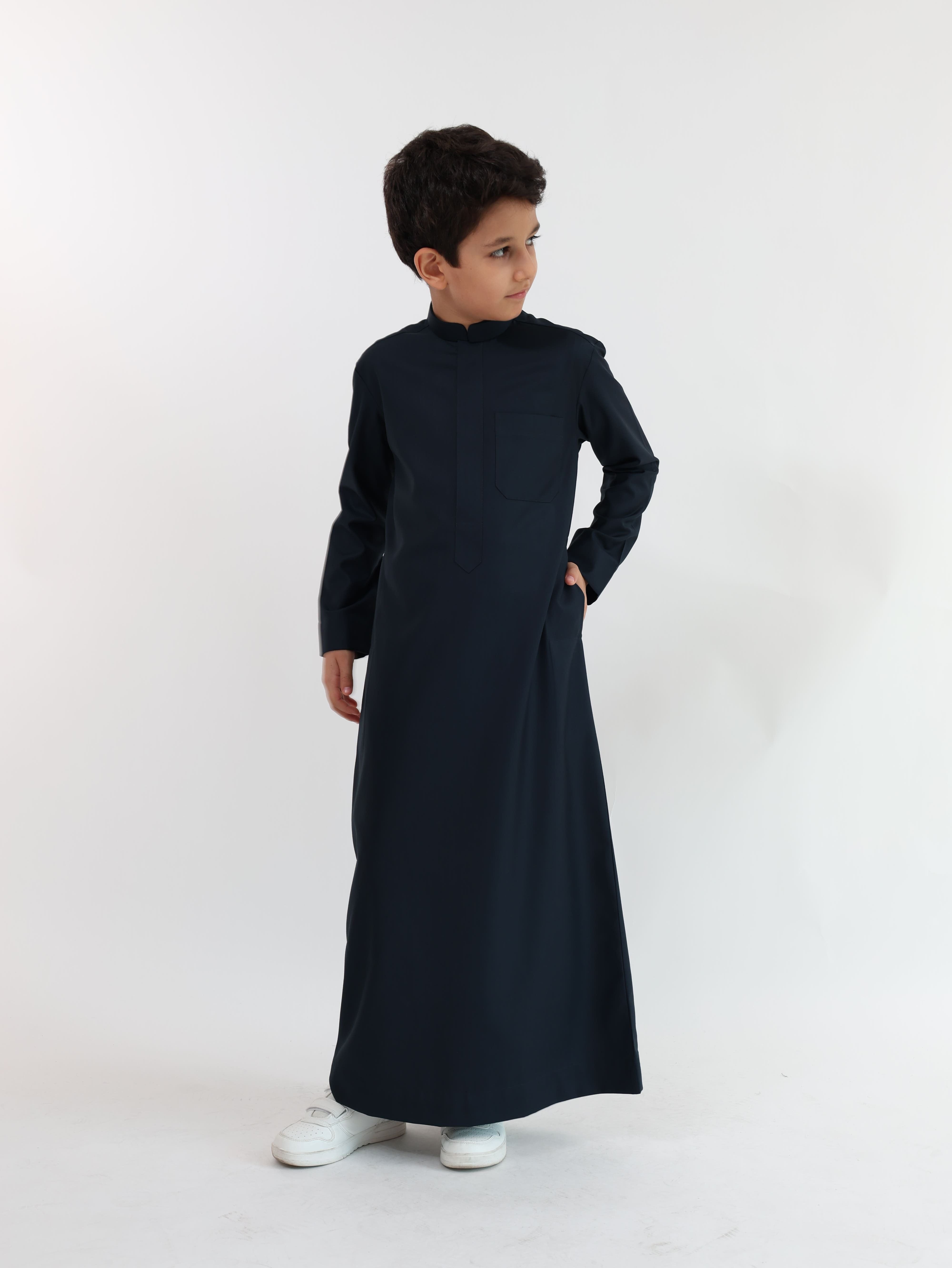 Navy Blue Kuwaiti Kandura image 0