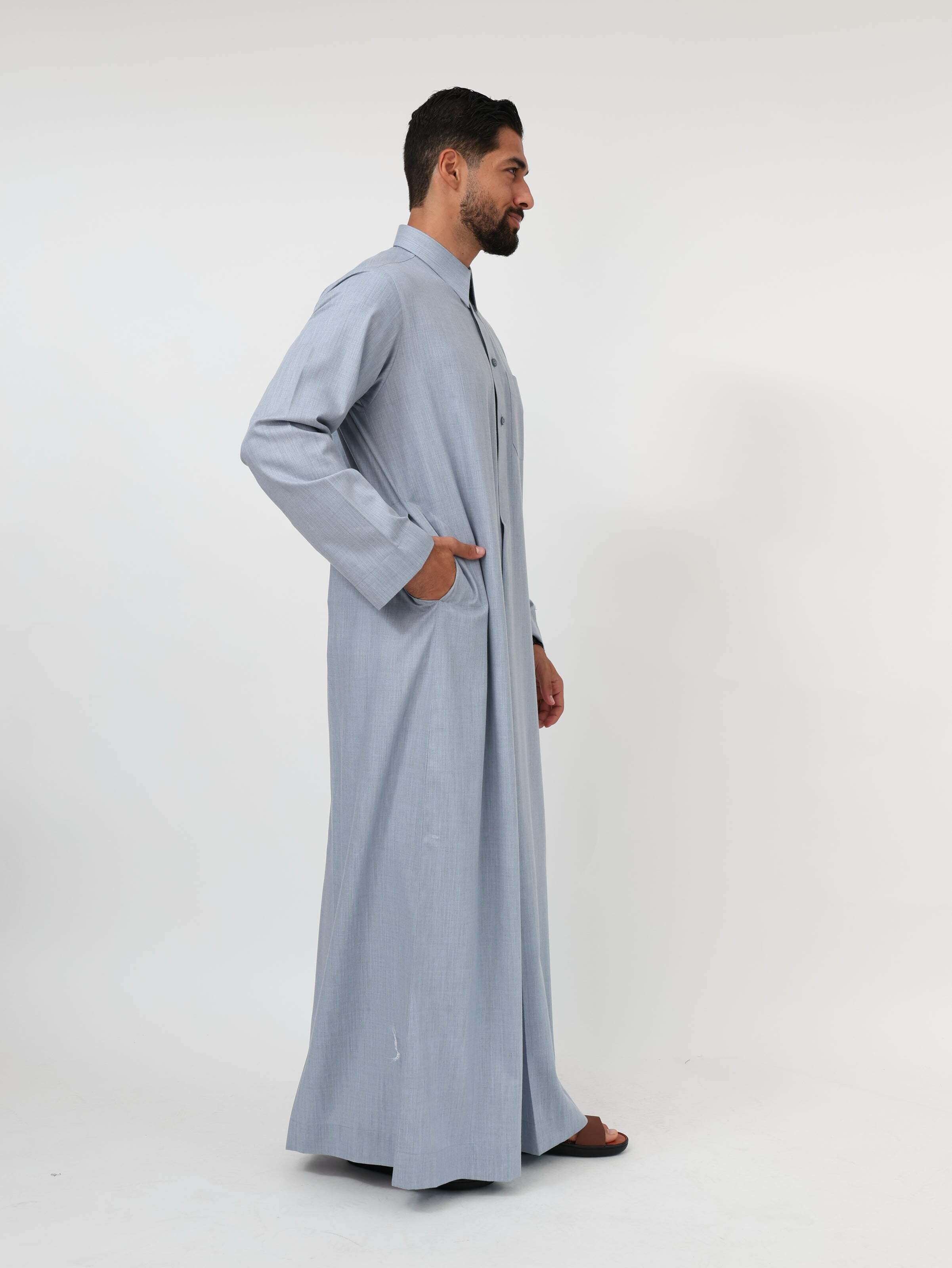 Pale Grey Qatari Kandura image 4