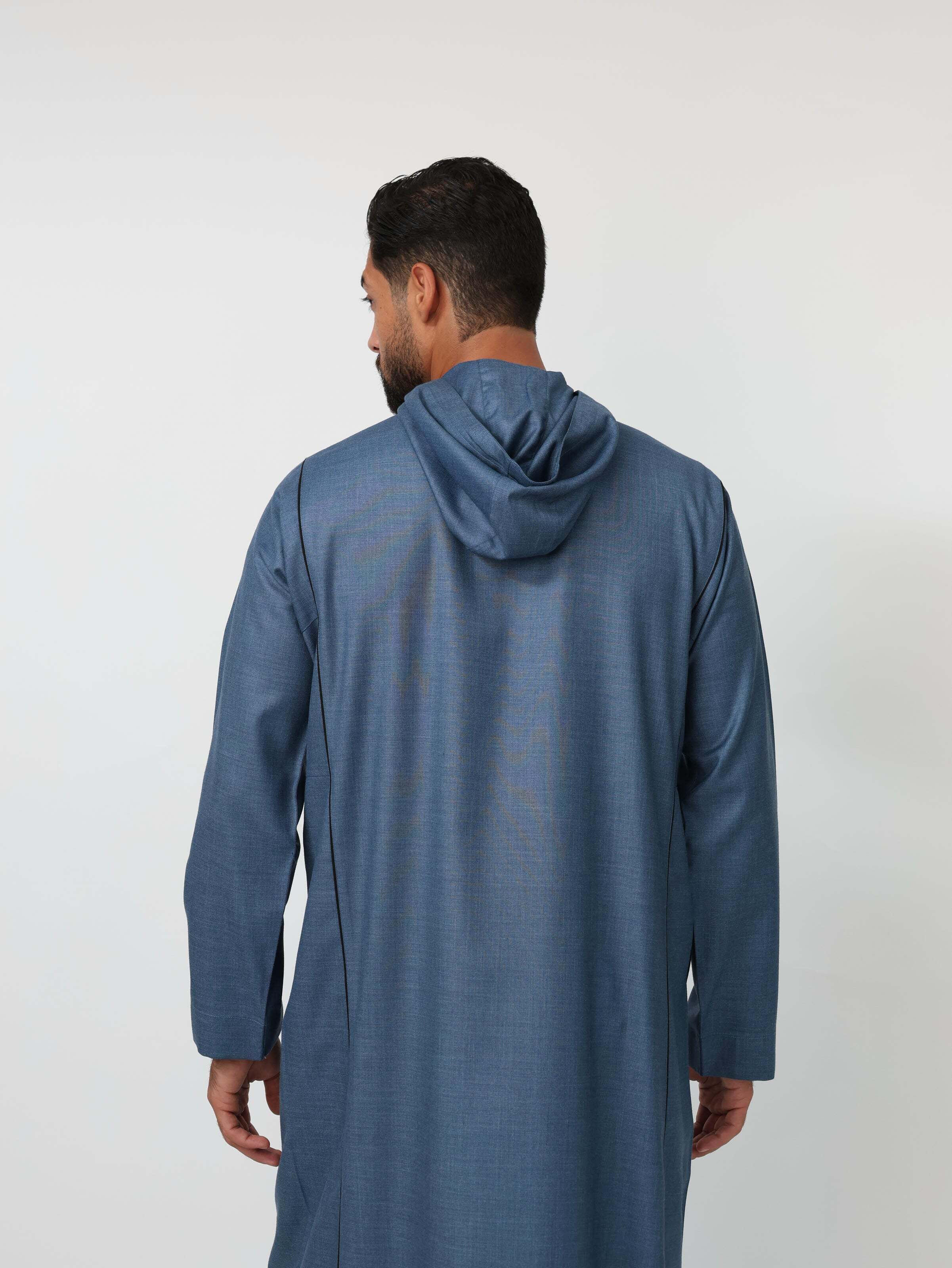 Ocean Blue Moroccan Thobe image 5
