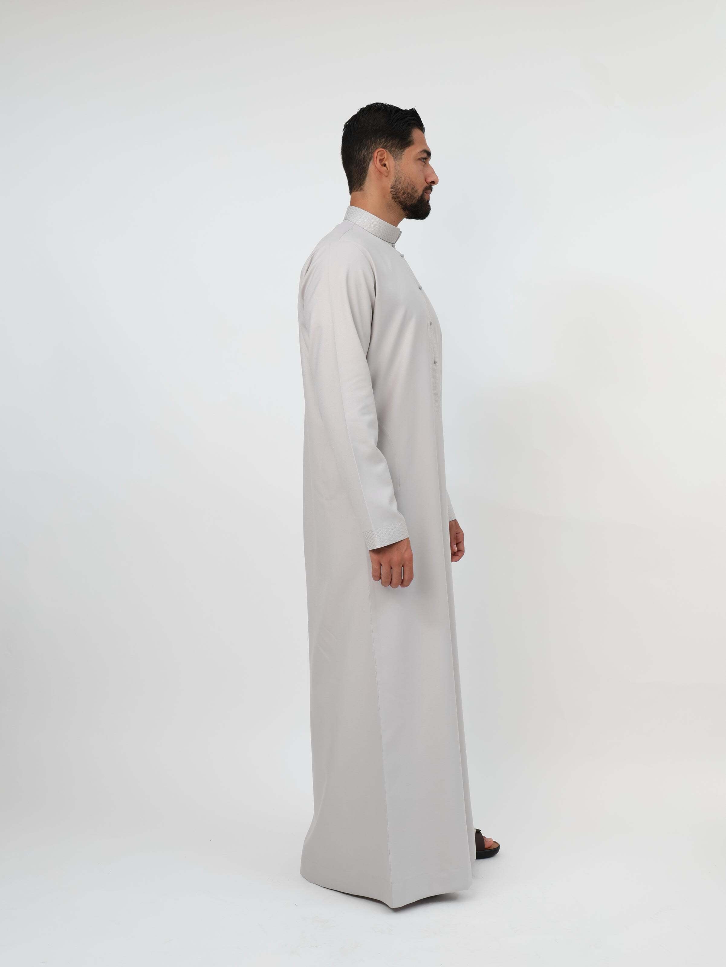 Pale Gray Baharaini Kandura image 3