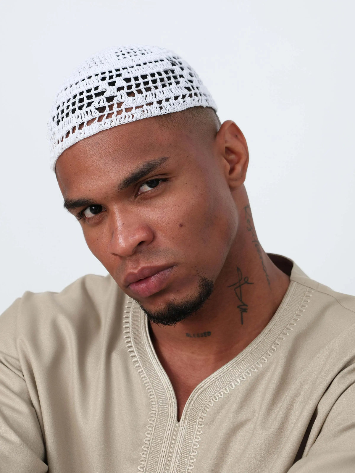 Beige Moroccan Thobe