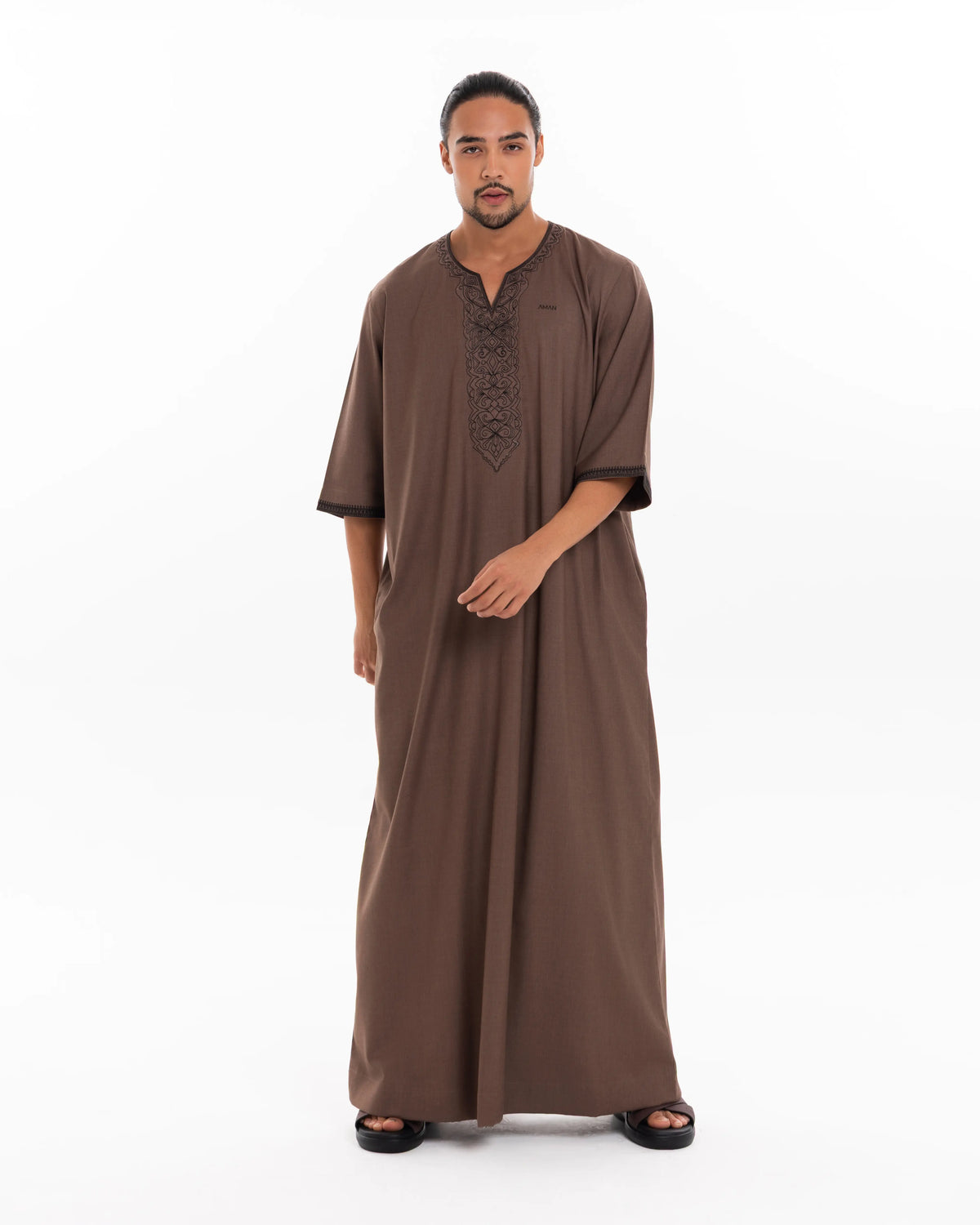 Casablanca Moroccan Thobe Brown