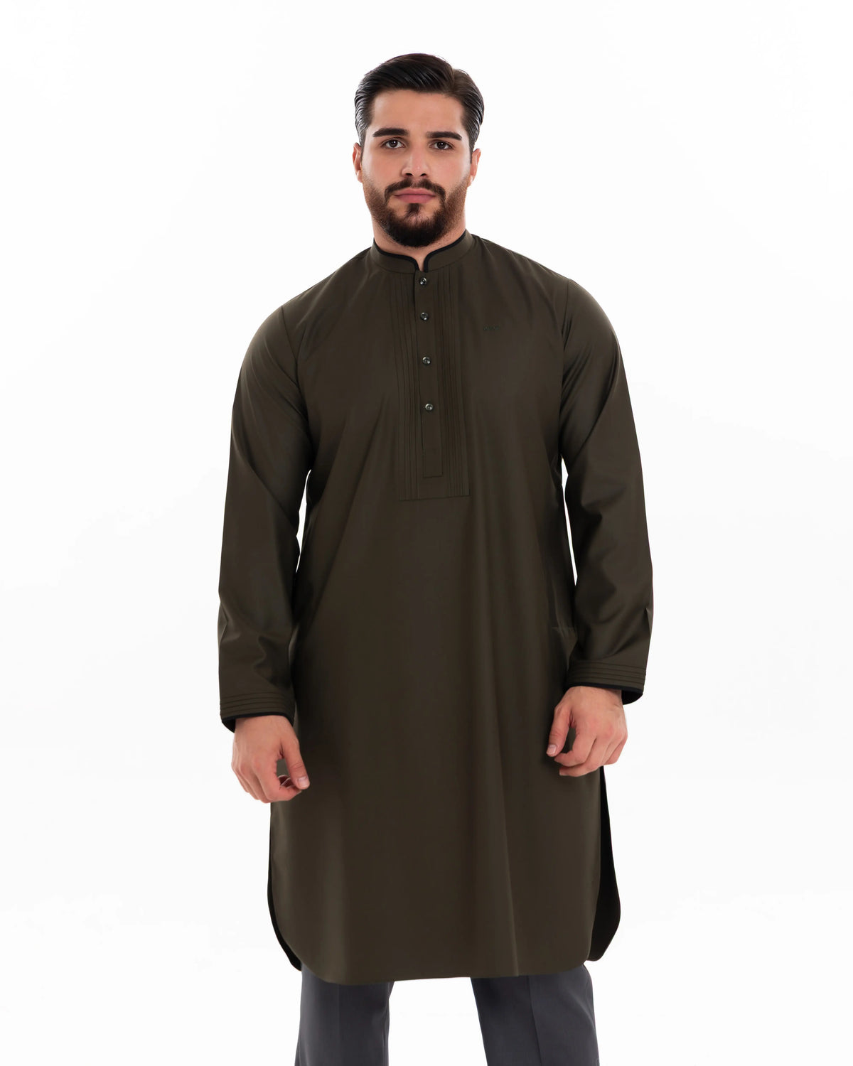 Kurta Piping Model Forest Green
