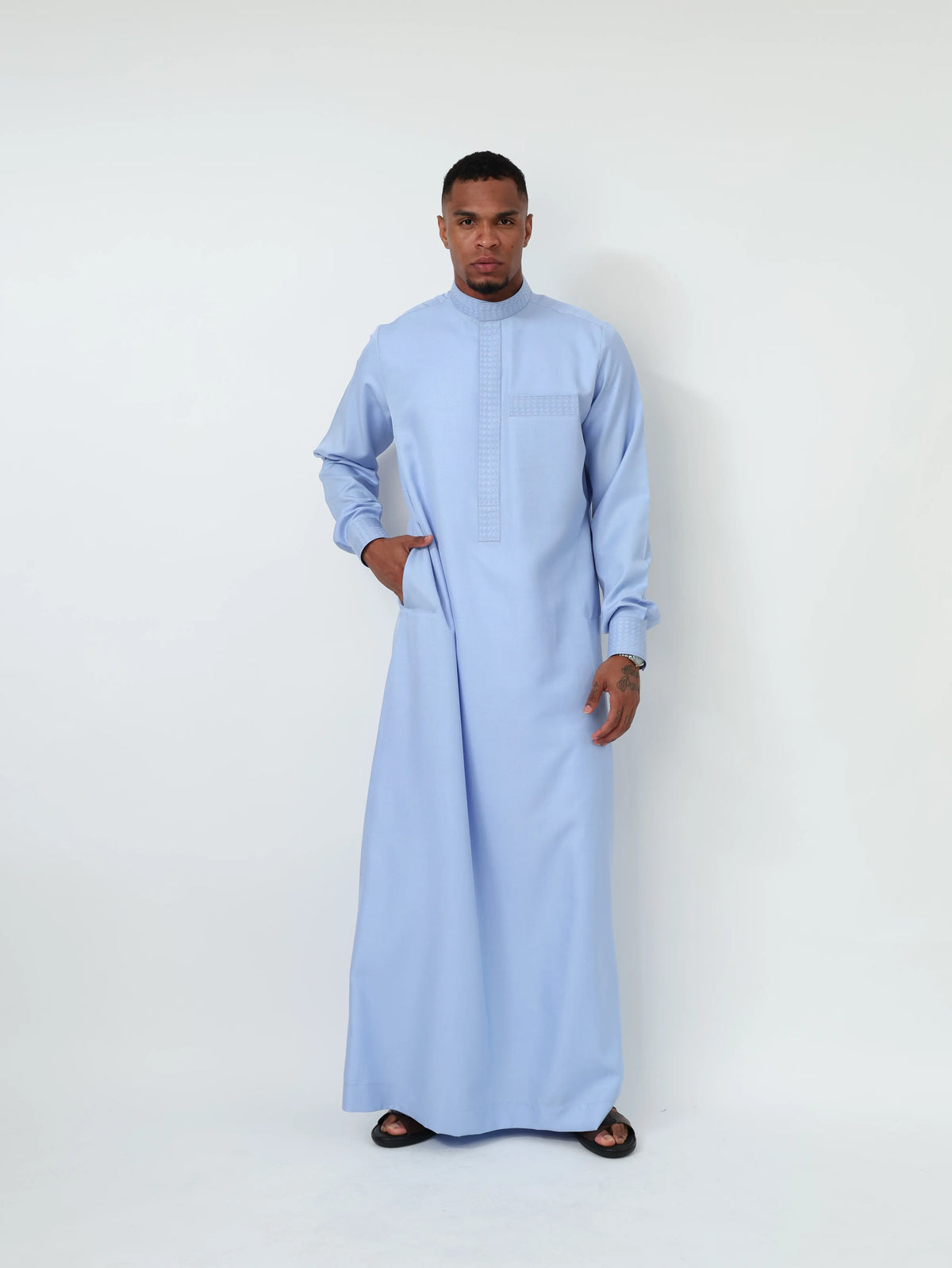 Light Blue Kuwaiti Kandura