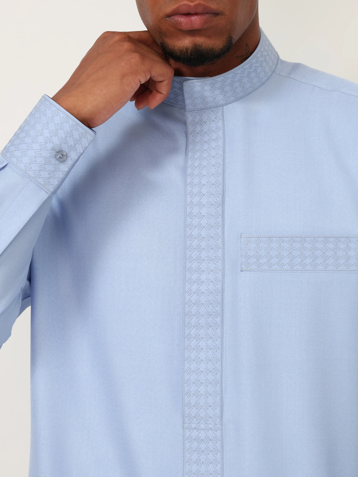 Light Blue Kuwaiti Kandura