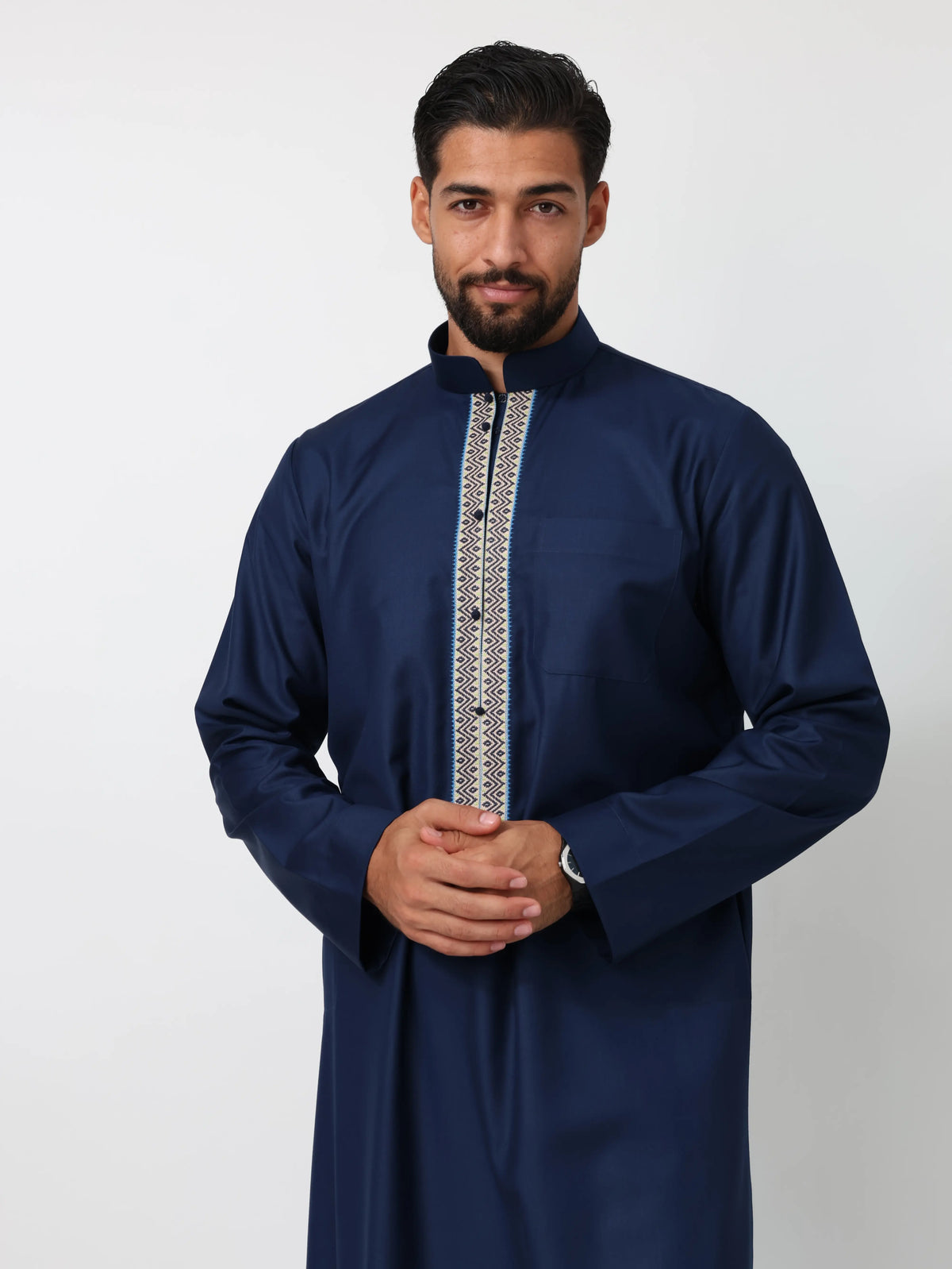Navy Blue Bahraini Kandura