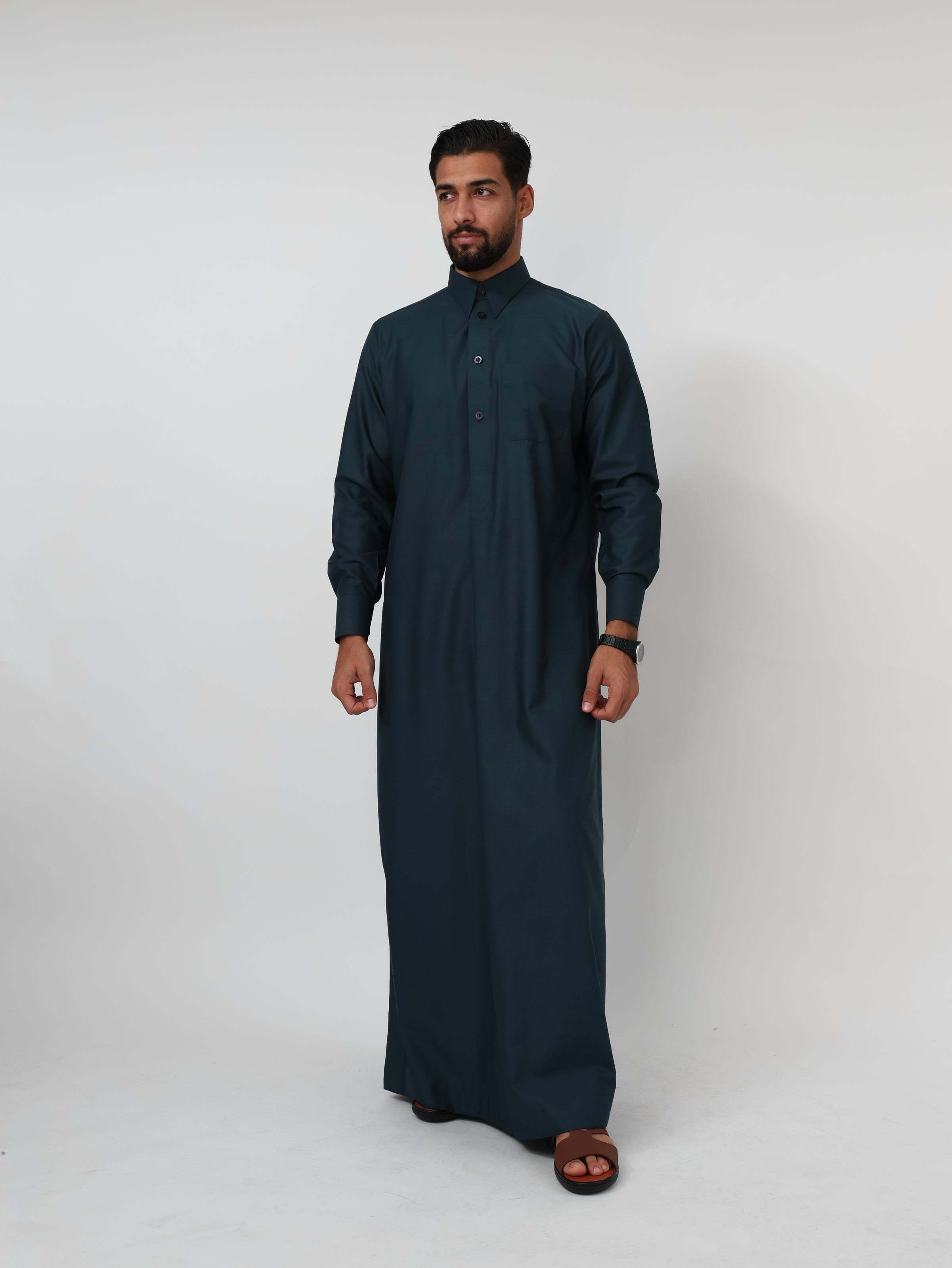 Dark Pine Green Qatari Kandura image 0