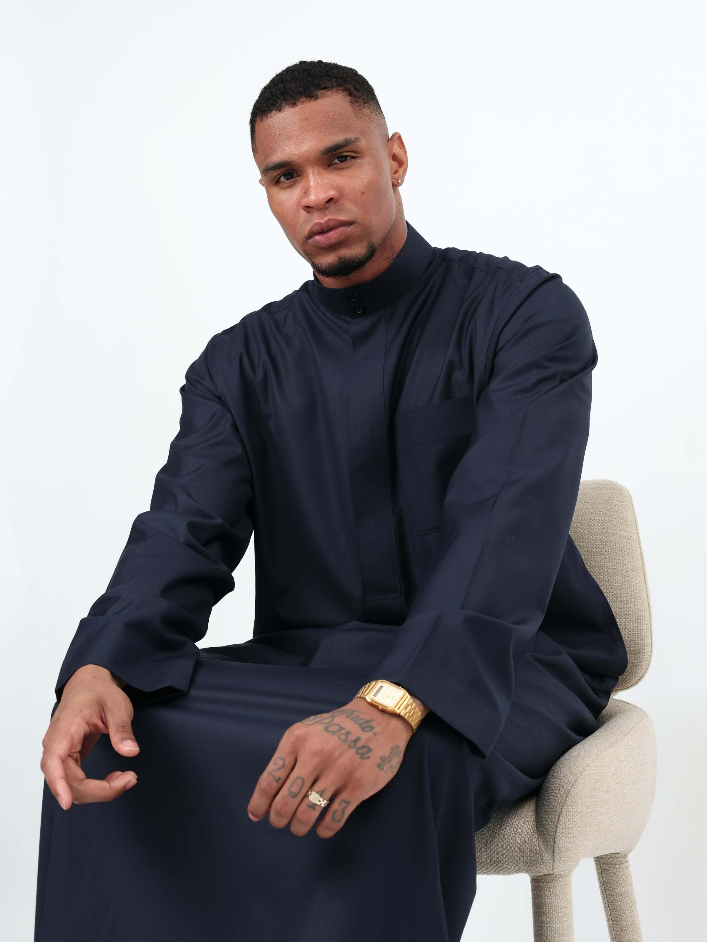 Navy Blue Bukhari Kandurah image 3