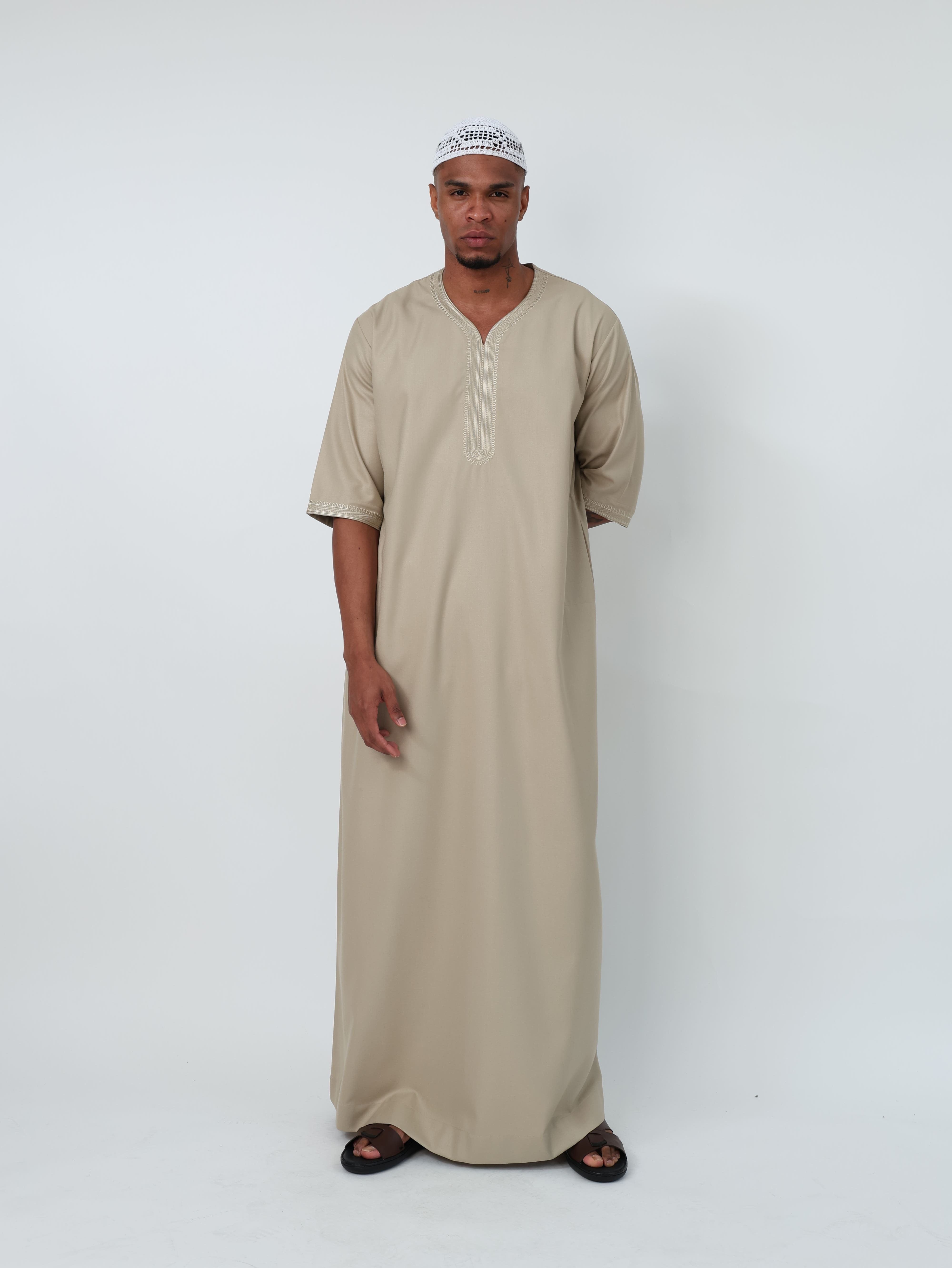 Beige Moroccan Thobe image 1