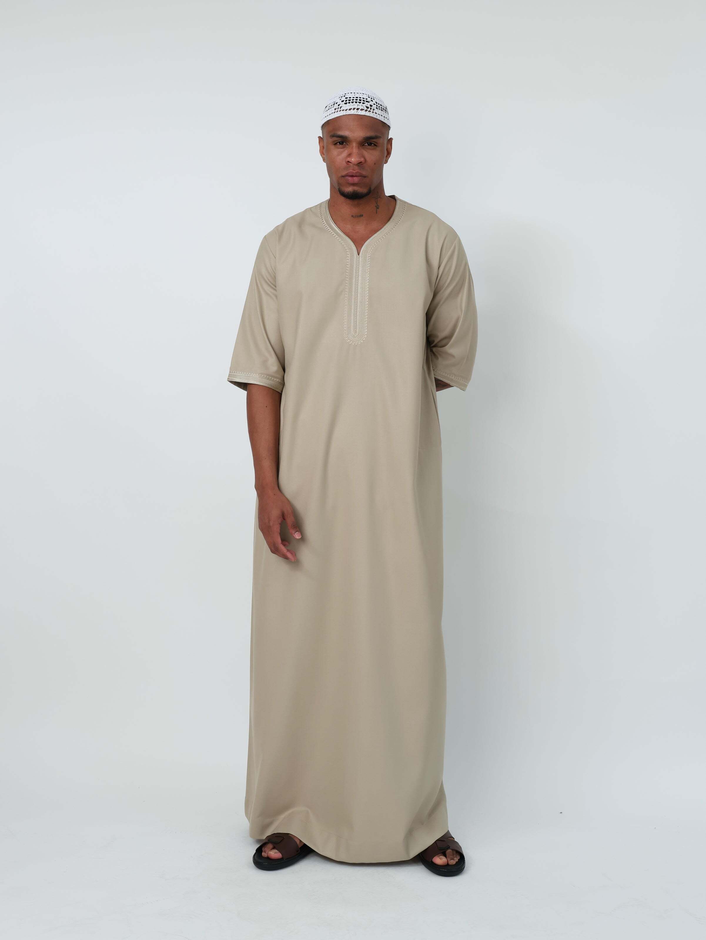 Beige Moroccan Thobe image 0