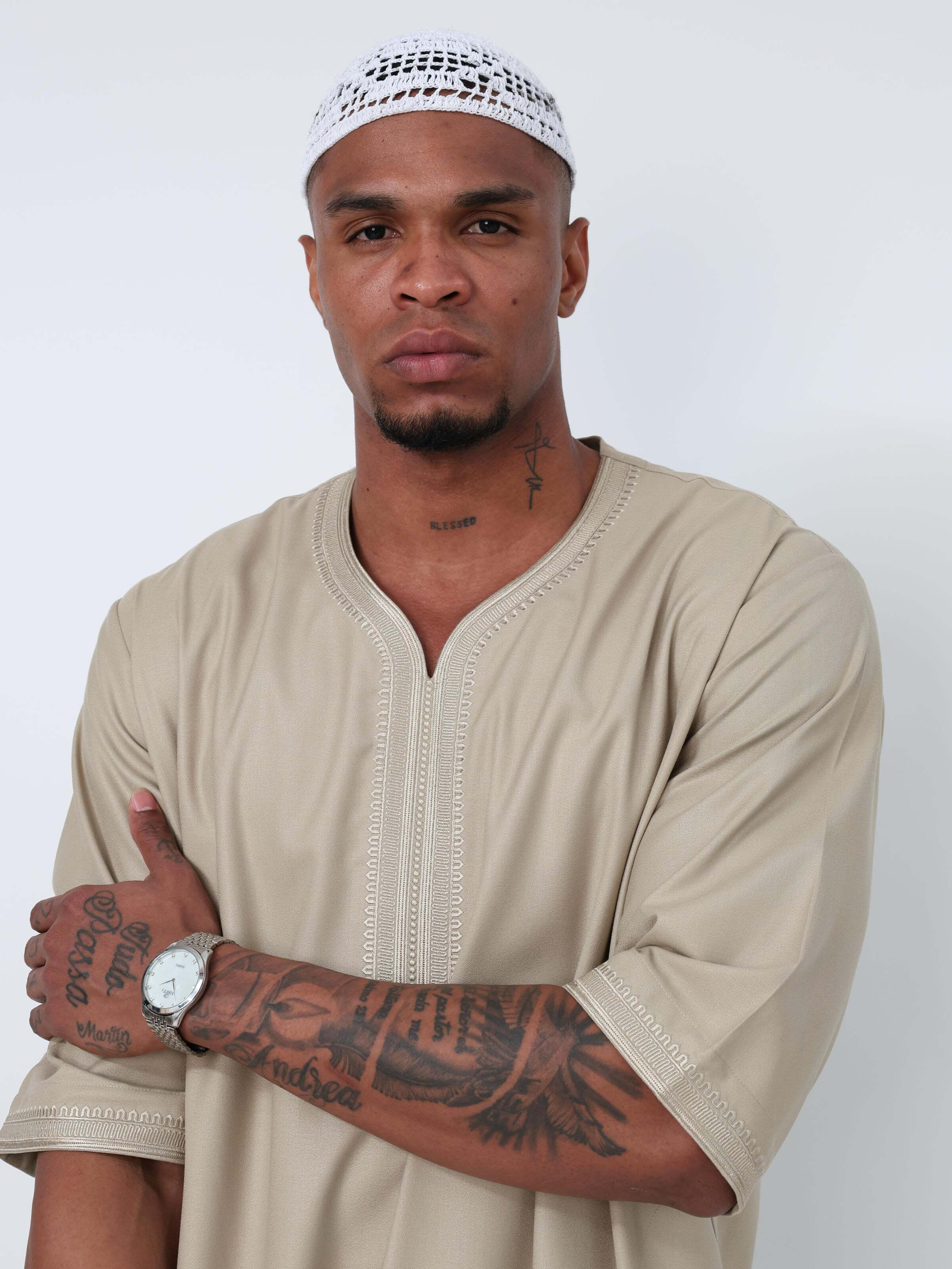 Beige Moroccan Thobe image 4