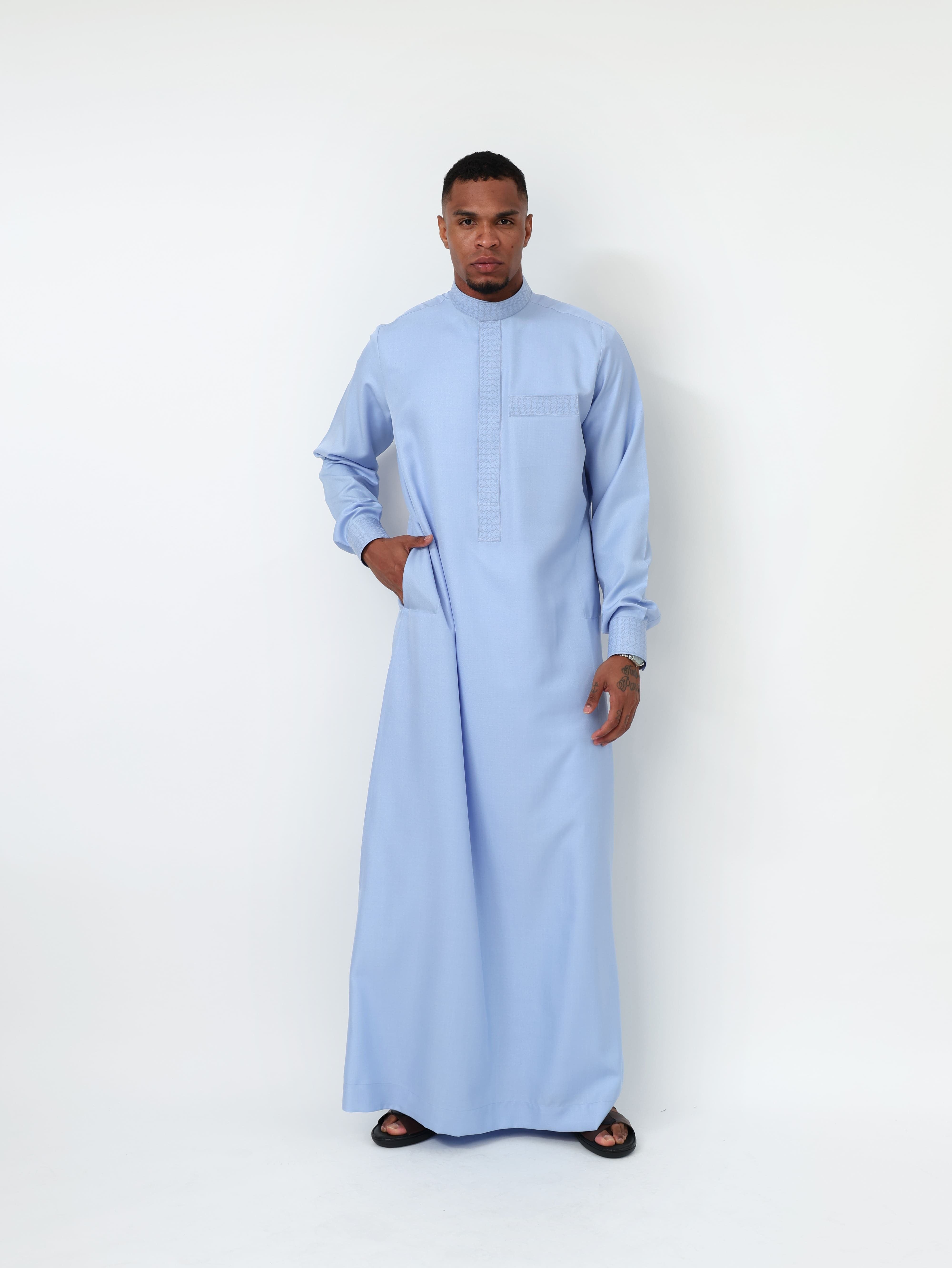 Light Blue Kuwaiti Kandura image 1